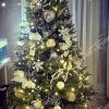 Ozdobený umelý vianočný 3D stromček Smrek Alpský 180cm
