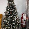brad impodobit cu alb si auriu - Brad artificial de Crăciun 3D Înzăpezit 210cm