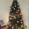 brad impodobit alb cu rosu - Pom de Crăciun artificial Molid Norvegian 250cm