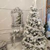 brad alb impodobit - Pom de Crăciun artificial Pin Alb 240cm
