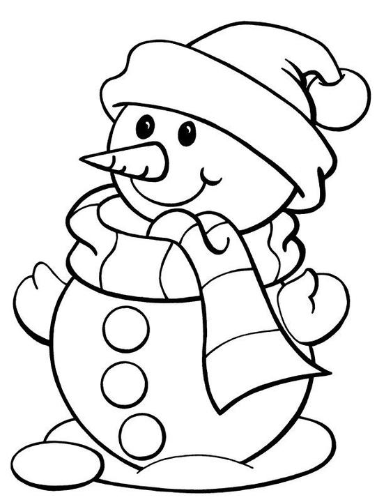 Carte de colorat om de zăpadă
