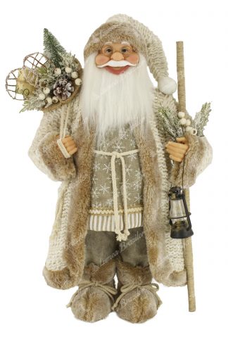 Decorațiune de Crăciun Moș Crăciun Auriu 46cm