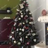 brad impodobit alb cu rosu - Pom de Crăciun 3D Brad Normand 210cm
