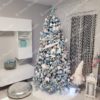 brad alb cu albastru - Pom de Crăciun artificial 3D Brad Siberian 210cm