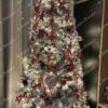 Pom de Crăciun artificial Pin Alb Îngust 225cm