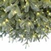 Umelý vianočný stromček 3D Smrek Strieborný LED detail ihličia
