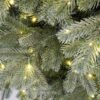 Umelý vianočný stromček 3D Smrek Strieborný LED detail ihličia