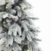 Brad artificial în ghiveci 3D Molid Arctic 120cm 200LED