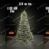 NANO LED luminițe de Crăciun pentru brad alb rece 24m 800LED